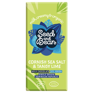 Seed and Bean - 37% Milk Cornish Sea Salt and Tangy Lime